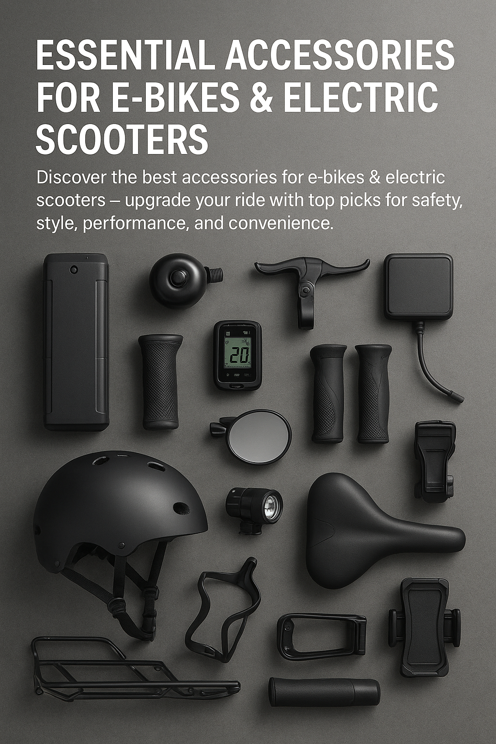 Essential Accessories for E-Bikes & Electric Scooters