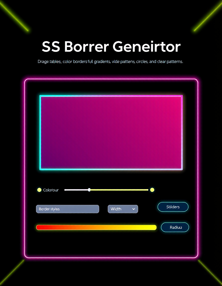 Pro Border Playground — CSS Border & Border Radius Generator