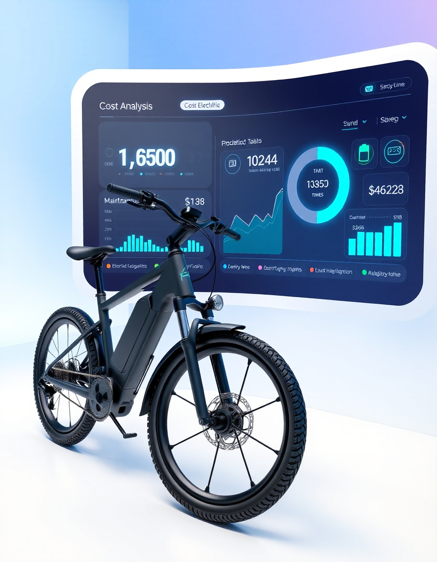 E-Bike Cost of Ownership Calculator analyzing electric bike expenses and savings