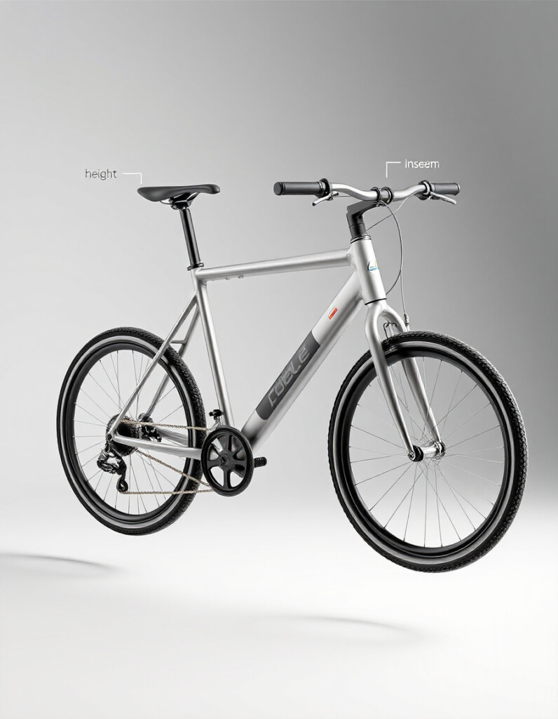 E-Bike Frame Size Visual Guide