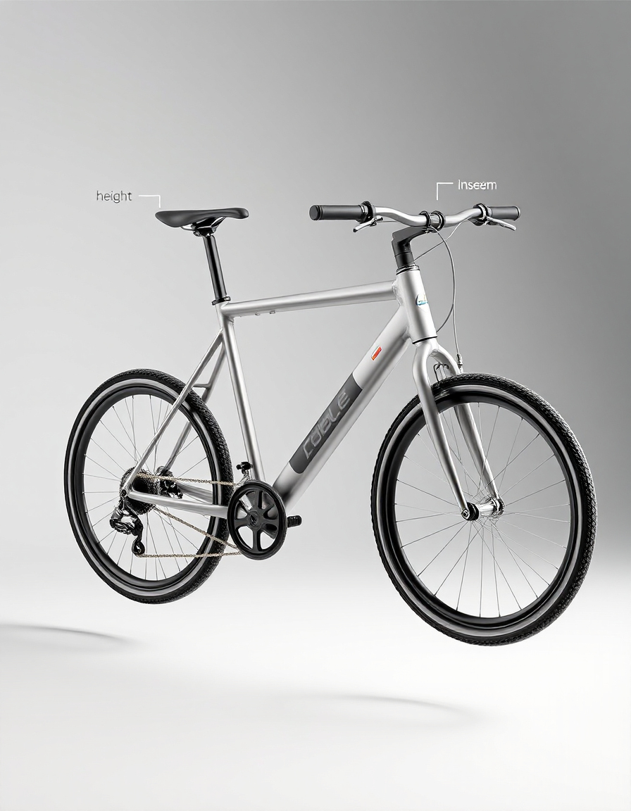 E-Bike Frame Size Visual Guide