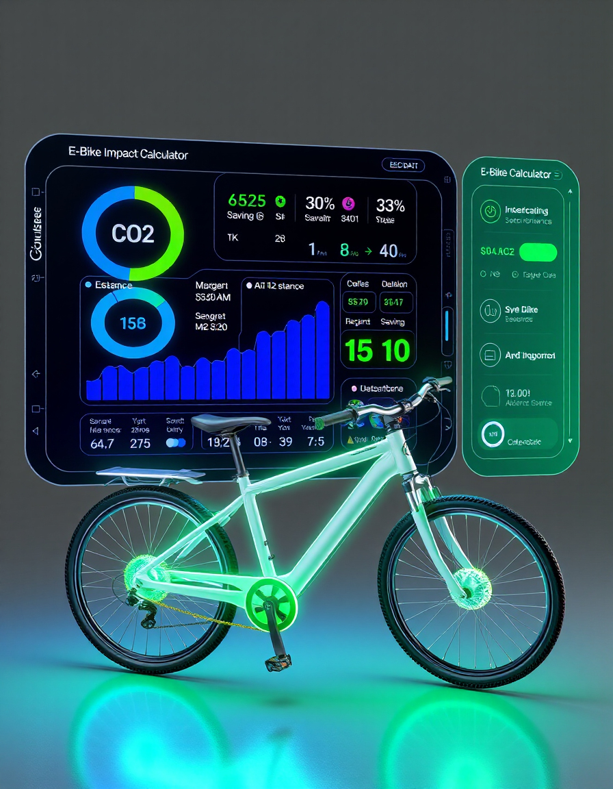 E-Bike Impact Calculator for Carbon, Cost, and Health Benefits