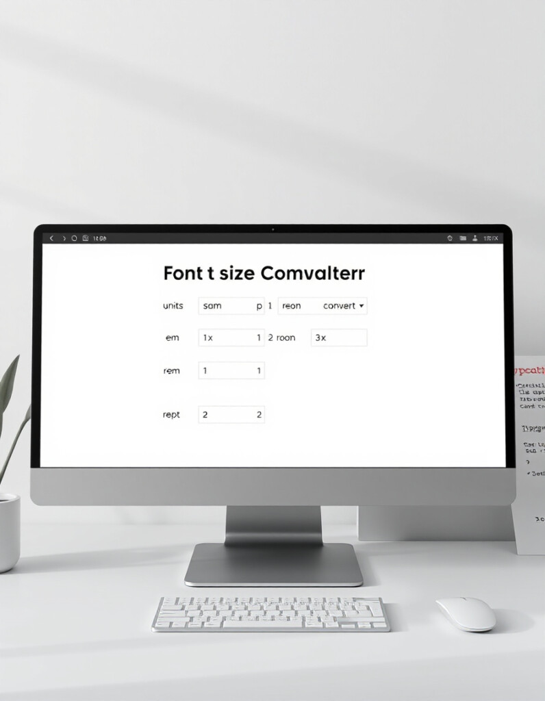 Font Size Unit Converter