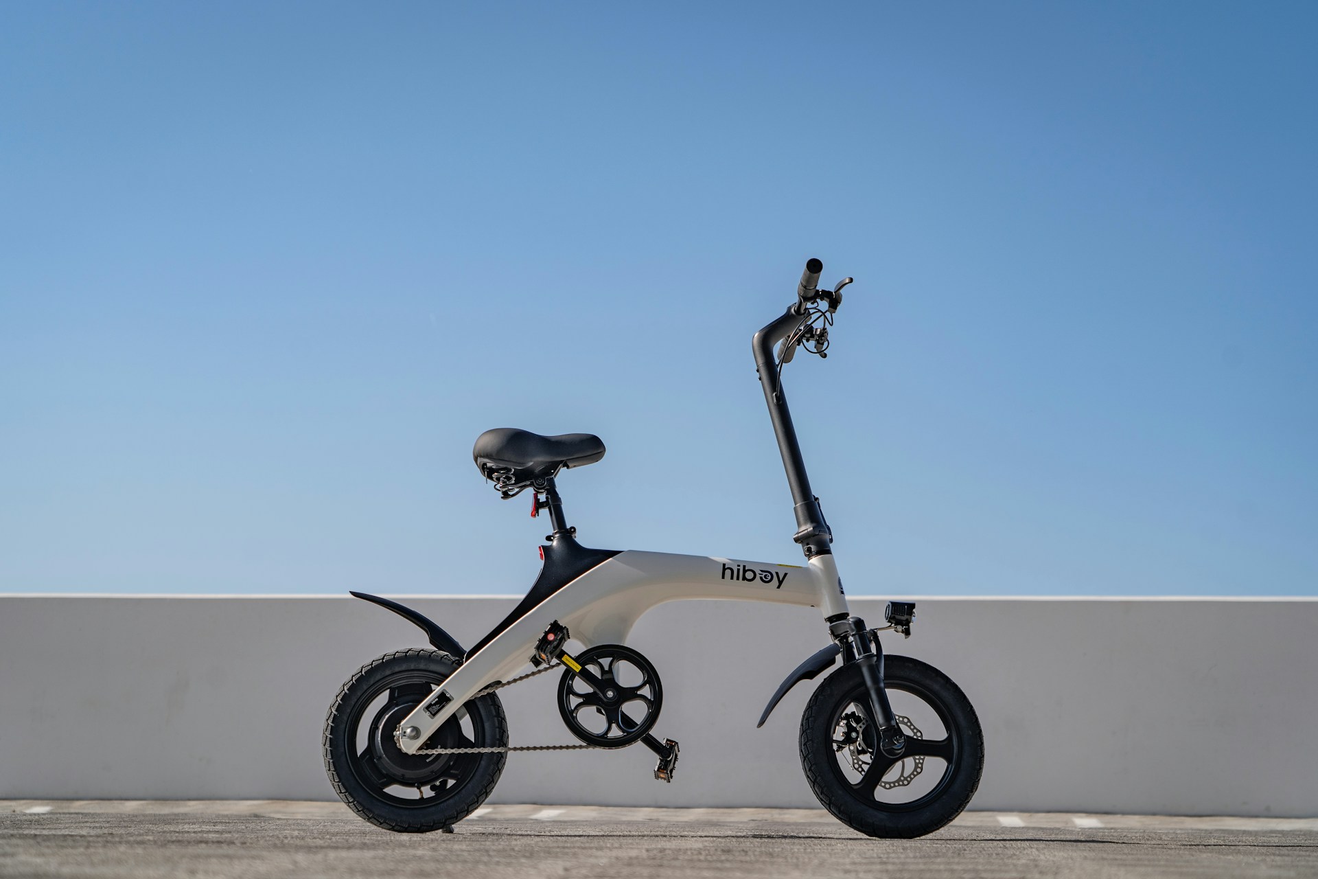 Electric bike parked on roadside - Portable Electric Vehicles